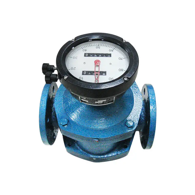 Mechanical type stainless steel oval gear flow meter for molasses