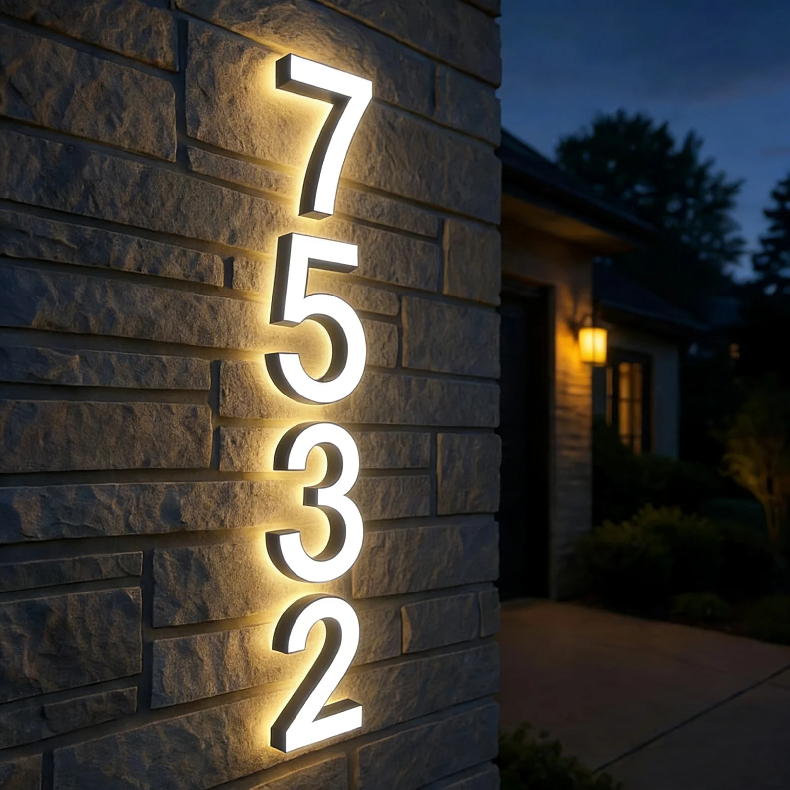 Illuminated House Numbers,House Number Light,Hotel Room Numbers,Door Number,Smart Led House Number,Modern Housewarming Gift