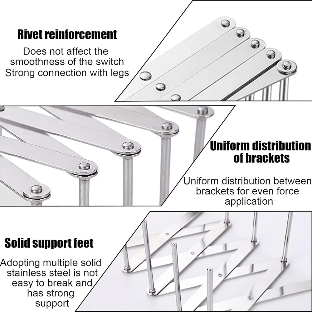 Plate Organizer Rack,Retractable Small Dish Drying Rack,Pot Lid Organizer for Cabinet Kitchen Cutting Board Storage Steam Rack