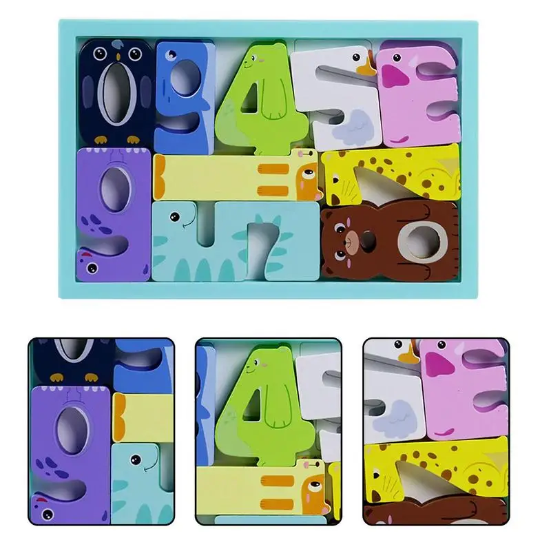 Hout Dier Puzzel Peuter Dieren Vorm 3d Puzzel Speelgoed Voor Kinderen Reizen Vliegtuig Educatief Ontwikkelingsspeelgoed Baby Montessori