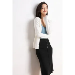 Damen -Strickjacken 2022 Herbst einzeln 7 Hauptverkäufe Strickjacken Frauengrün - №7