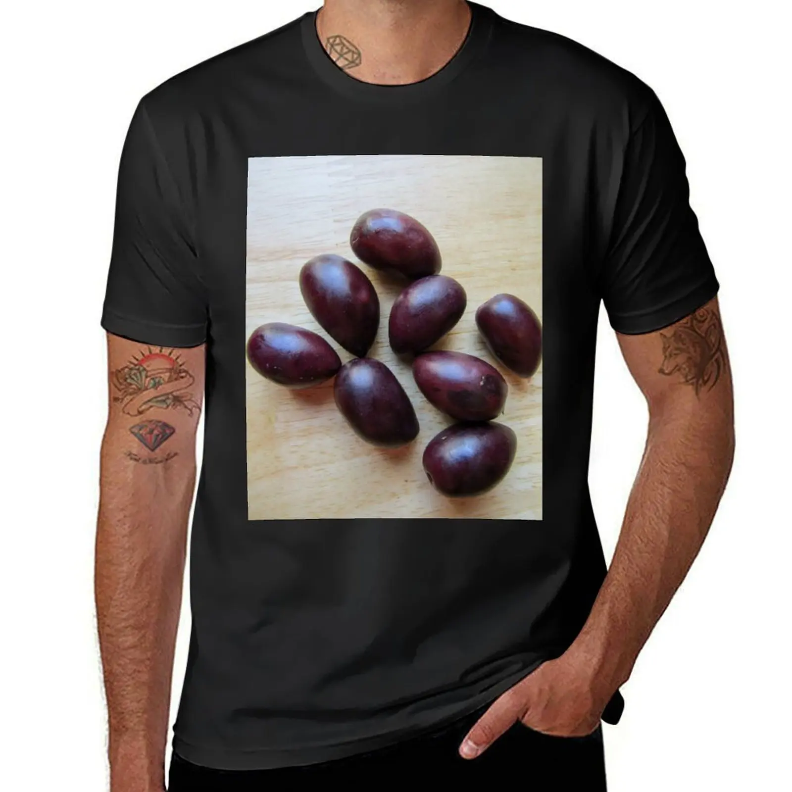 Black Olives T-Shirt customizeds Blouse vintage animal prinfor boys mens t shirts casual stylish