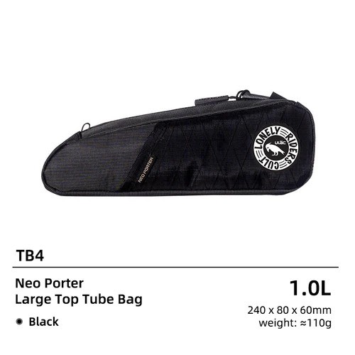 Imagen 2 del producto Bolsa de tubo superior de ciclismo impermeable ULAC 0,9/1L MTB bicicleta de carretera bolsa de cuadro de bicicleta duradera ligera con bolsillos laterales externos