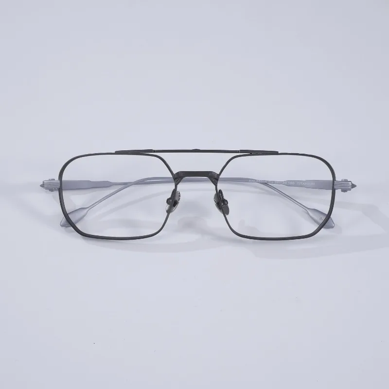 2026 Fashion Square Glasses Frames Handmade Blue Light Designer Male Eagle Decoration Myopia Eyeglasses Retro Titanium Optical