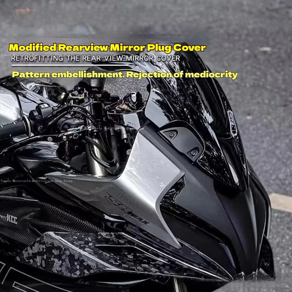 for cfmoto 450SR 450SS Rearview Mirror Plug Cover Plate New Style Concept Version Thickened Material Modification Accessory