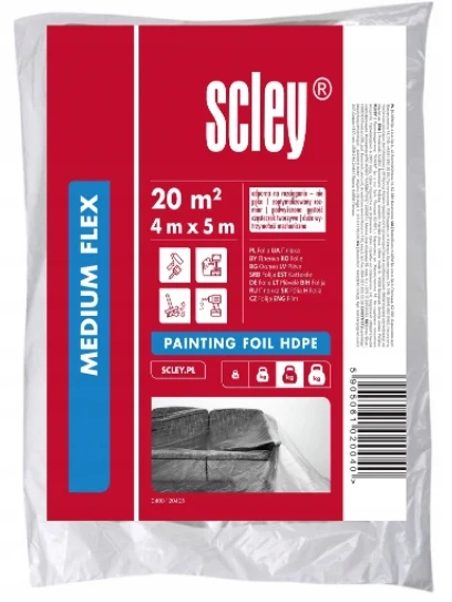 Harde HDPE Extra Flex-beschermfolie 4m x 5m