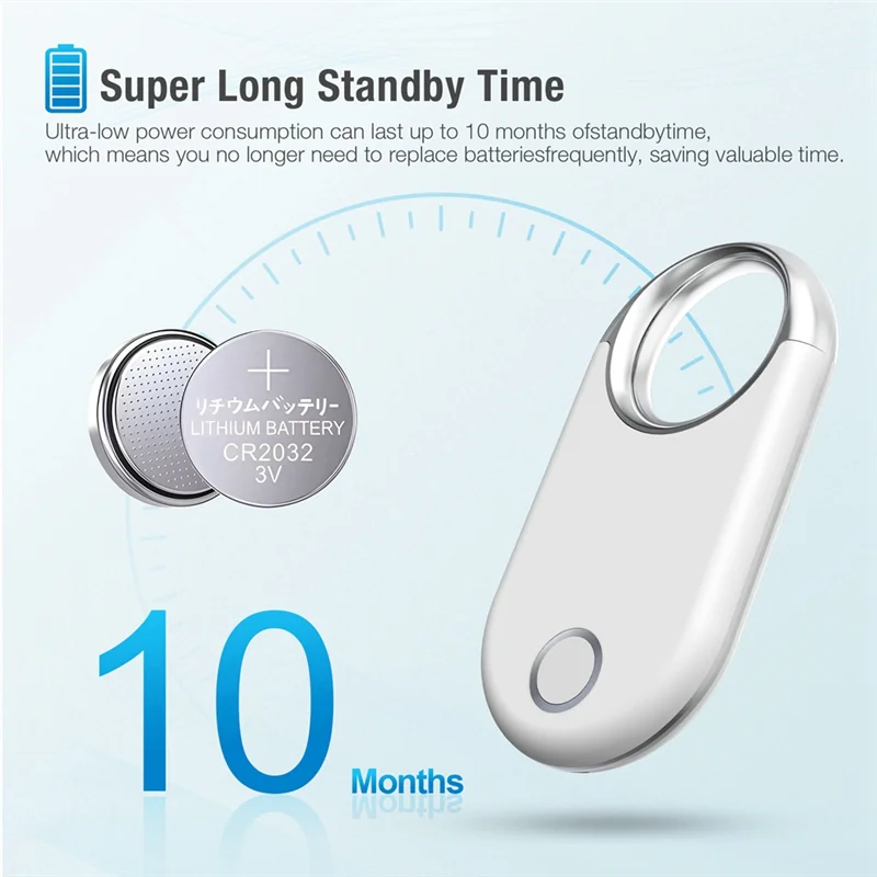 

Smart Tag GPS Tracker For Airtag Long Distance Key Finder Pet Wallet Bike Anti-Lost Alarm Mini Locator Works-Y41A