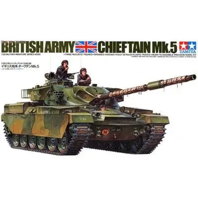 

1:35 Scale Tamiya Military Tank Model British Chieftain Mk.5 Tank Building Kit Tank DIY 35068