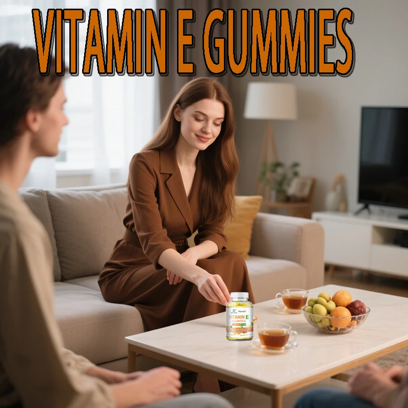 

1 bottle vitamin E gummy improves skin condition regulates endocrine system helps reduce wrinkles is a healthy food
