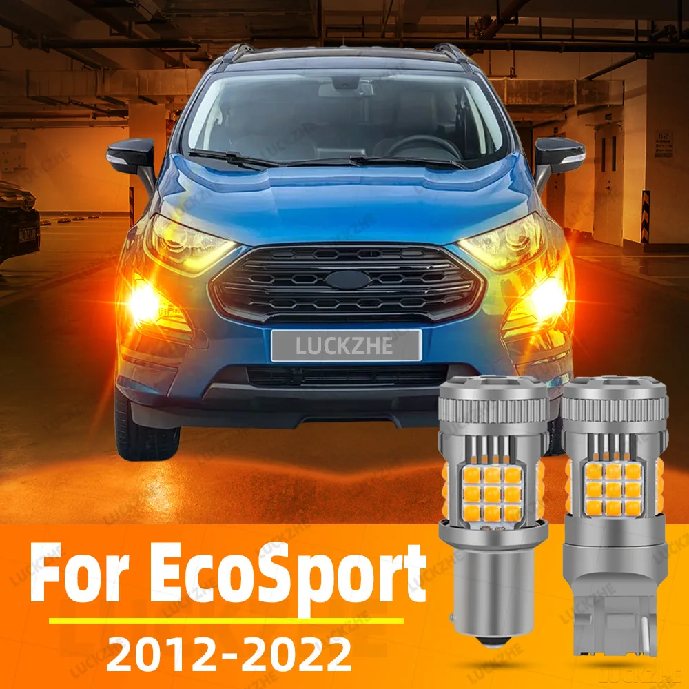 

For Ford Ecosport 2012-2022 Turn Signal Light LED Blinker Bulbs Lamp 2014 2015 2016 2017 2018 2019 Amber Yellow Super Bright