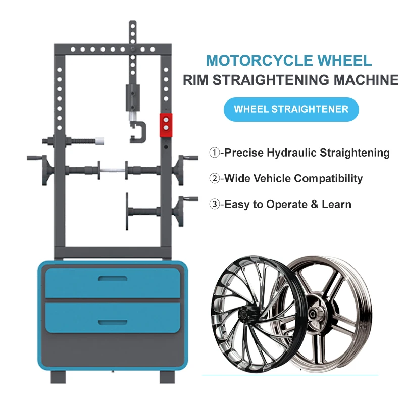 High Quality Motorcycle Rim Straightening Machine Match 99% Motorbike Model Motorcycle Wheel Rim Hub Repairing Machine