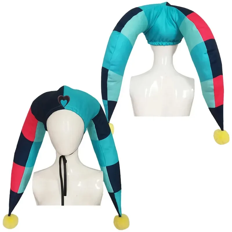 HN8 Fizzarolli คอสเพลย์บทบาทเล่นหมวกเล่นส่วนหนึ่งของ Helluva เครื่องแต่งกาย Boss หมวกผู้ใหญ่ Headwear ปลอมตัว Props8...Gf