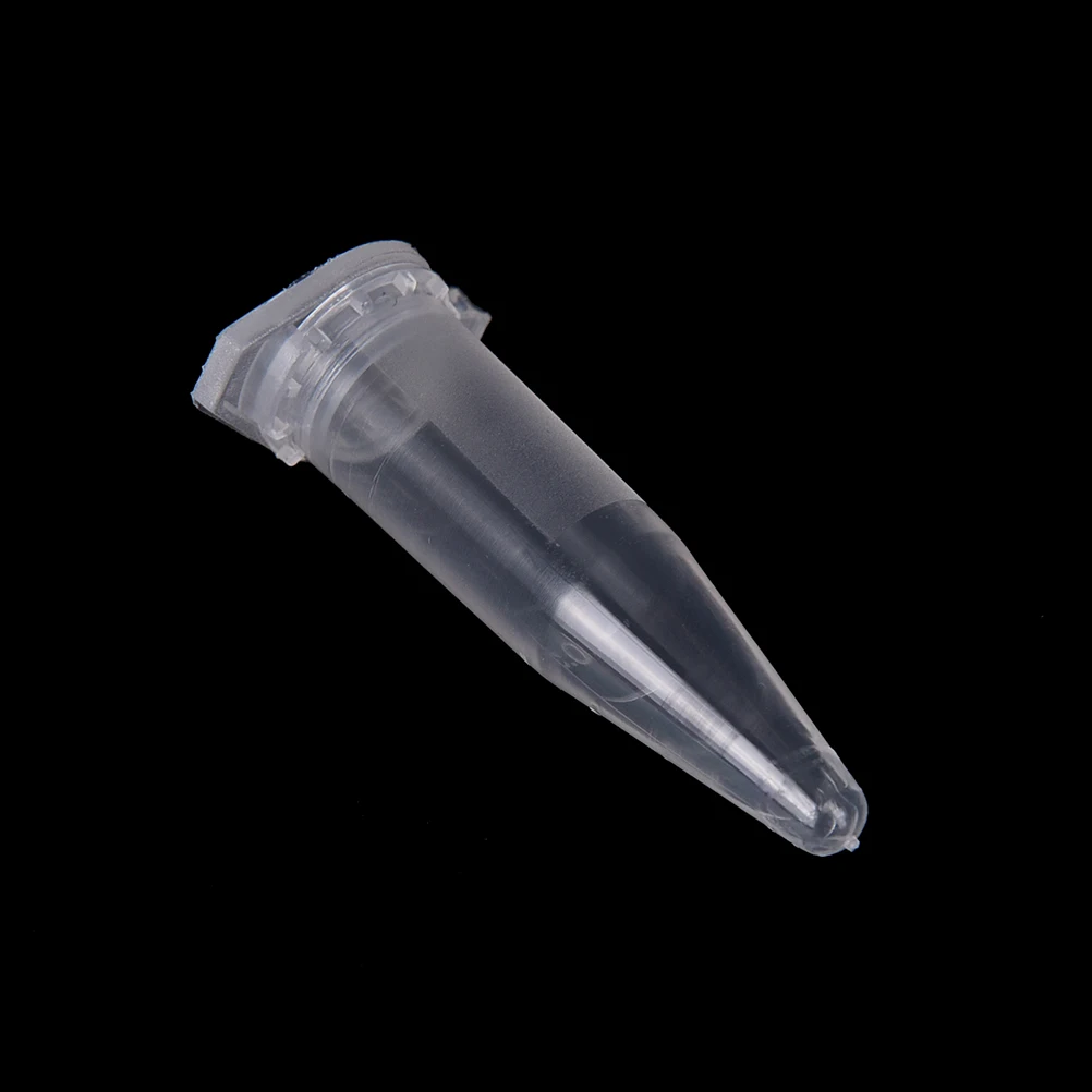 50 Pcs 1.5ml Plastic Centrifuge Test With Snap Cap Tube Vial Container Laboratory Supplies