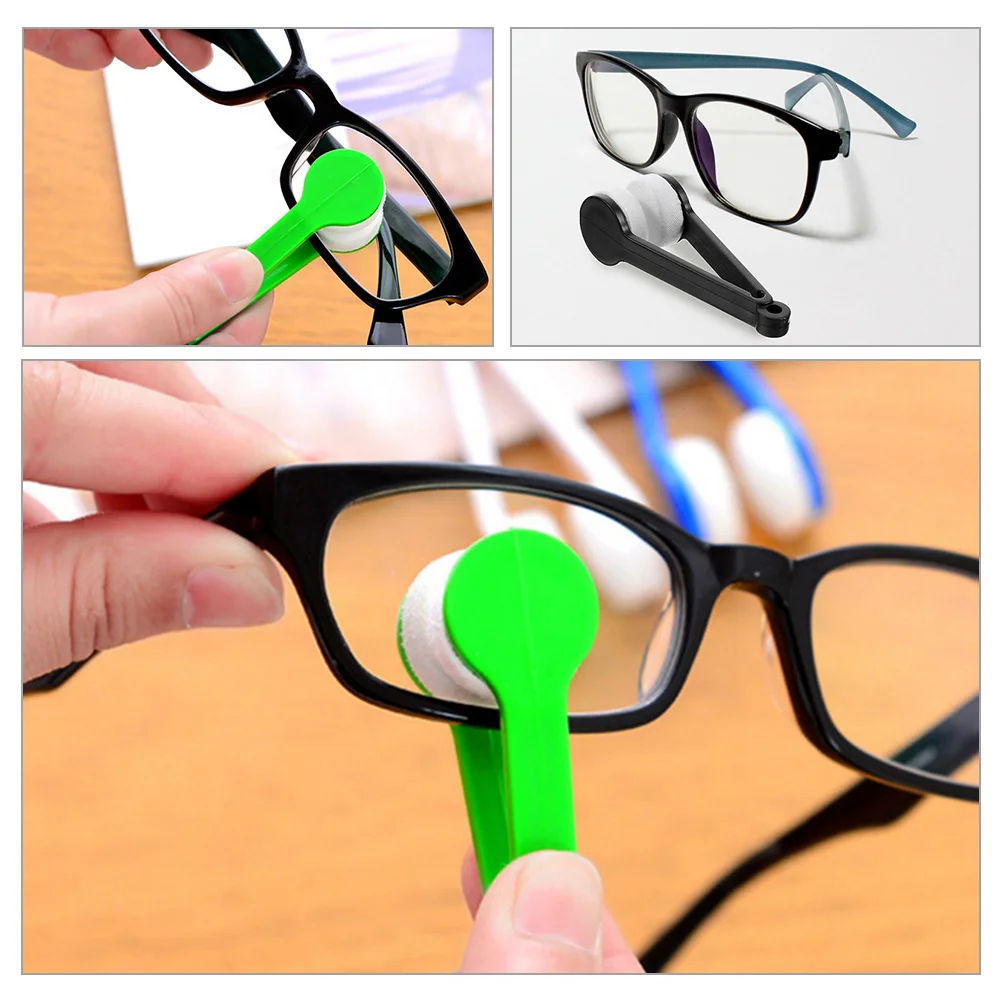 15 Pcs Cleaning Wipes Glasses Clip Cloth Small Mini Spectacles Cleaner Brush Spray