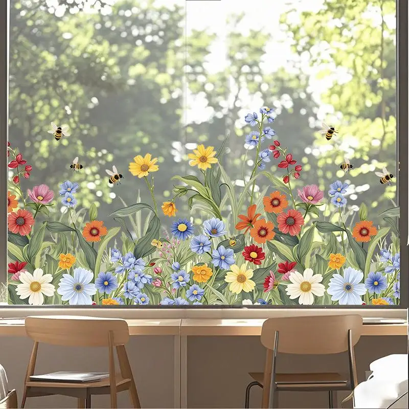 Fresh And Butterfly Wall Electrostatic Adsorption Stickers For Home Decoration Bedrooms Kitchens
