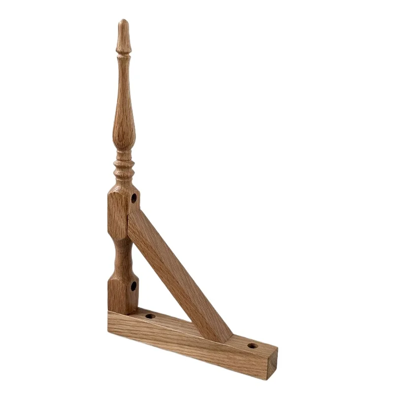 Vintage Solid Wood Shelf Bracket Triangular Leg Support for Floating Shelves Wall Decorative Hardware Rustic Bracket Accessories
