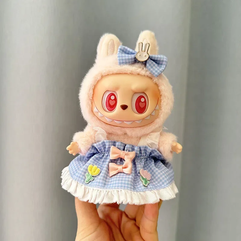 Labubu Clothes Labubu Designer Doll Clothes Original Labubu Luxury Toy Gift 17cm Doll Outfits Have A Seat Clothes