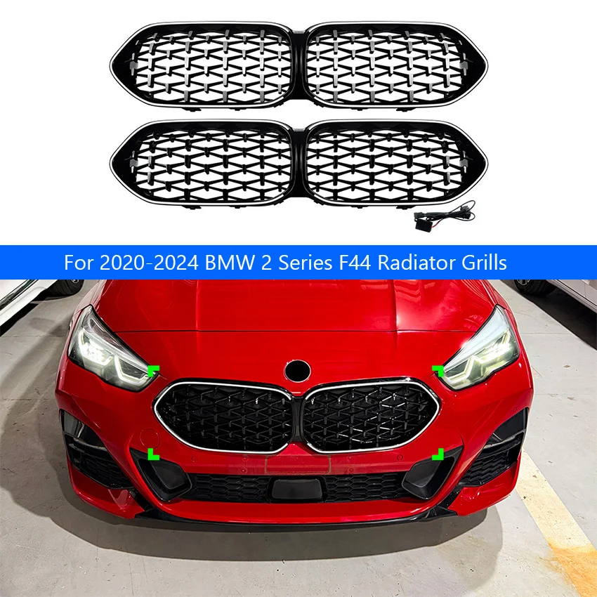 For 2020-2024 BMW 2 Series F44 Gran Coupe VACOMUL Diamond Starry Sky Front Grille  Kidney Grill Car Exterior Modification Parts
