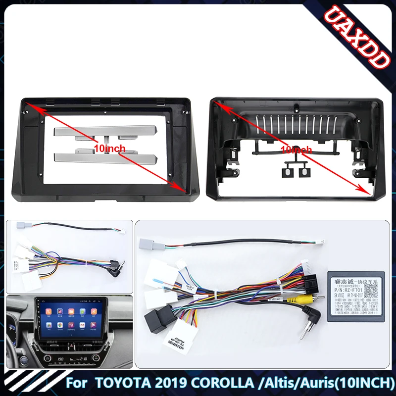 Car radio dvd MP3 MP5 Android speaker decoder Host frame For  TOYOTA 2019 COROLLA /Altis/Auris (10.1 INCH）