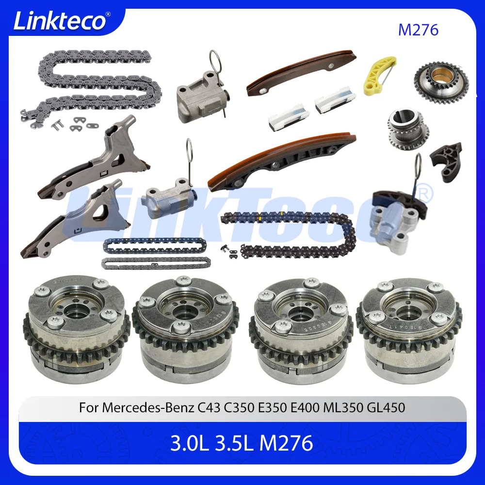 

Timing Chain Kit Camshaft Adjuster VVT Fit 3.0 3.5 L M276 For 12-20 3.0T 3.5T MERCEDES-BENZ E350 GL450 E400 ML350 W212 A207 W221