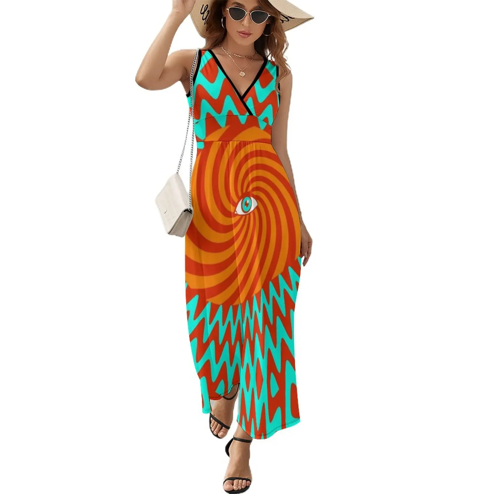 

Hypnotic poster Sleeveless Dress Women's summer skirt Women's summer dress