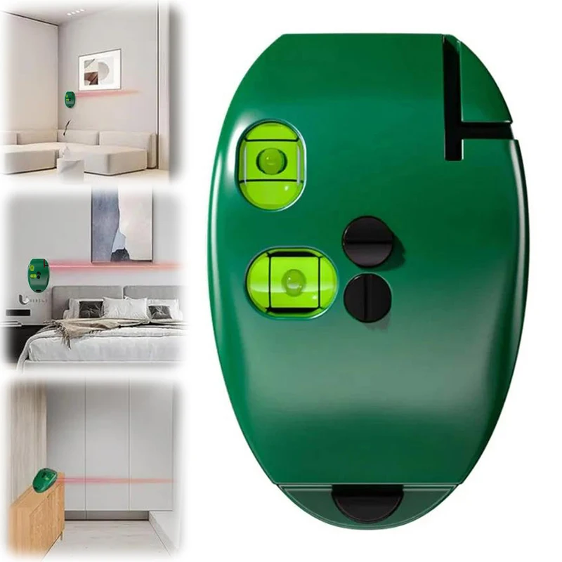 90 Degree Electronic Red Light Scale Horizontal Right Angle Measuring Tool for Hanging Photos And Laying Floors No Battery Included