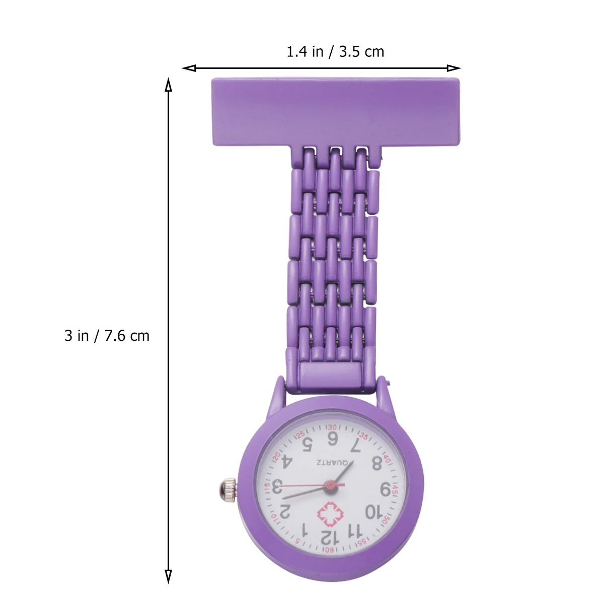 Relógio de bolso pendurado, acessórios médicos, portátil, enfermeira, trabalho, pequeno, leve, durável, design simples, prático