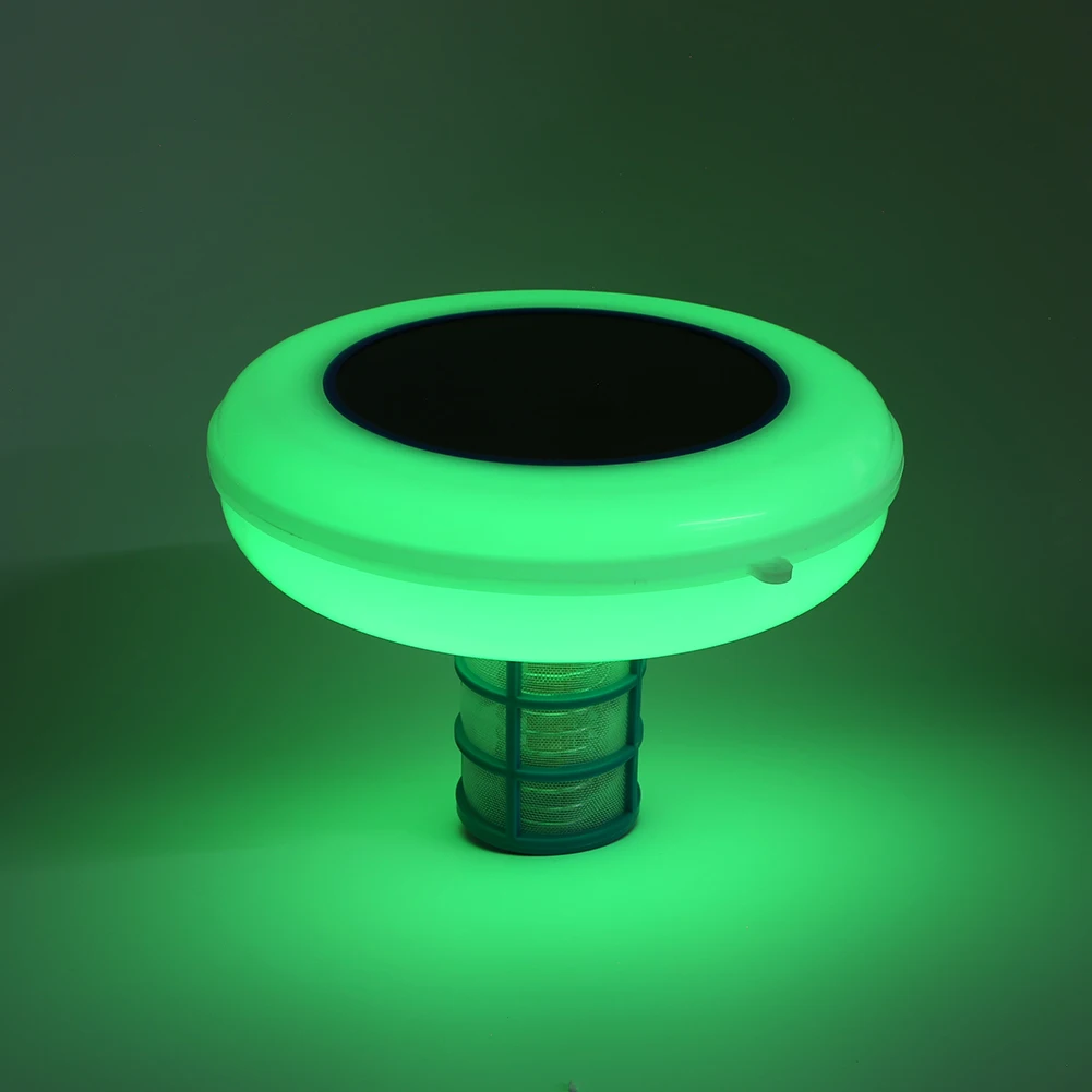 

Solar Powered Pool Ionizer 7-Colored LED Night Light Copper Pool Ionizer Copper Pool Cleaner for Fresh & Salt Water Pools & Spas