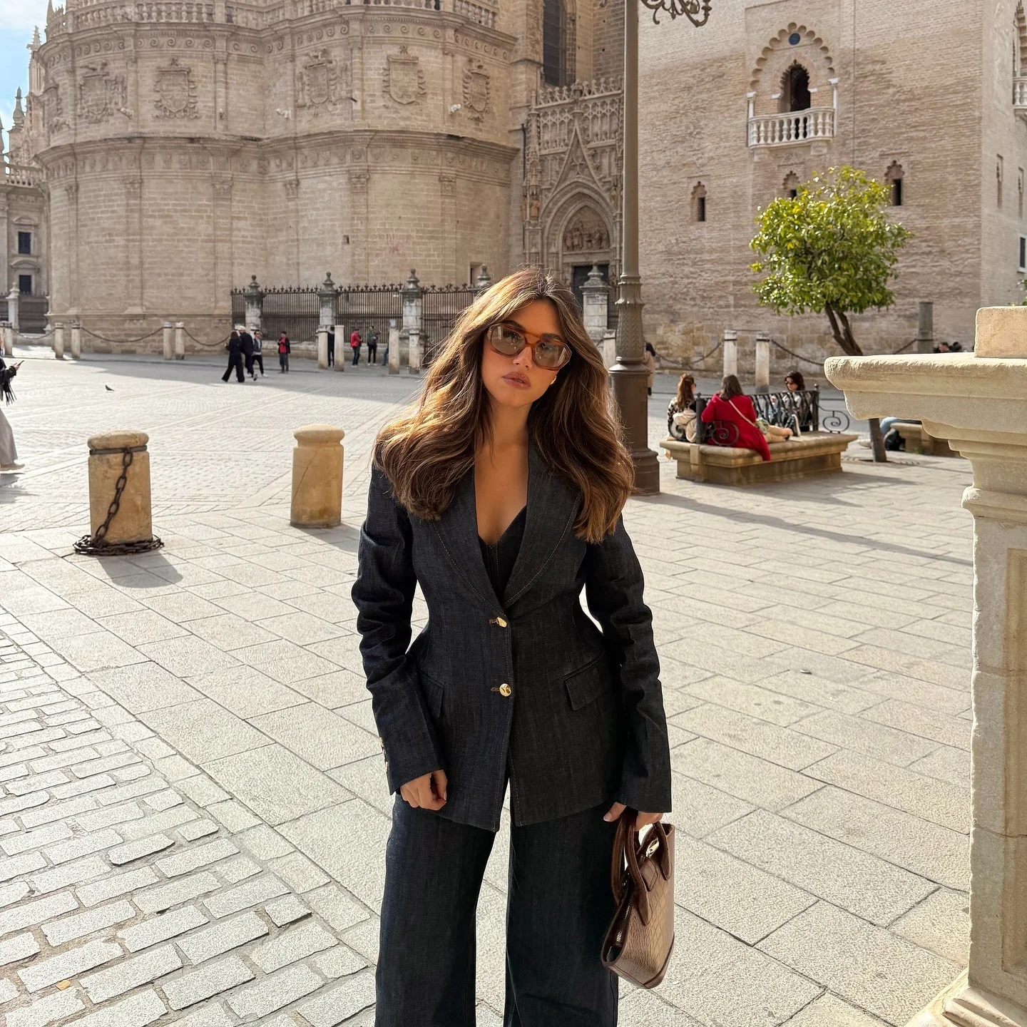 

ZBZR Новый модный джинсовый костюм Jaet ort Юбка Sle Hem Топ и длинные брюки Женский комплект из полиэфирного волокна Long Sve