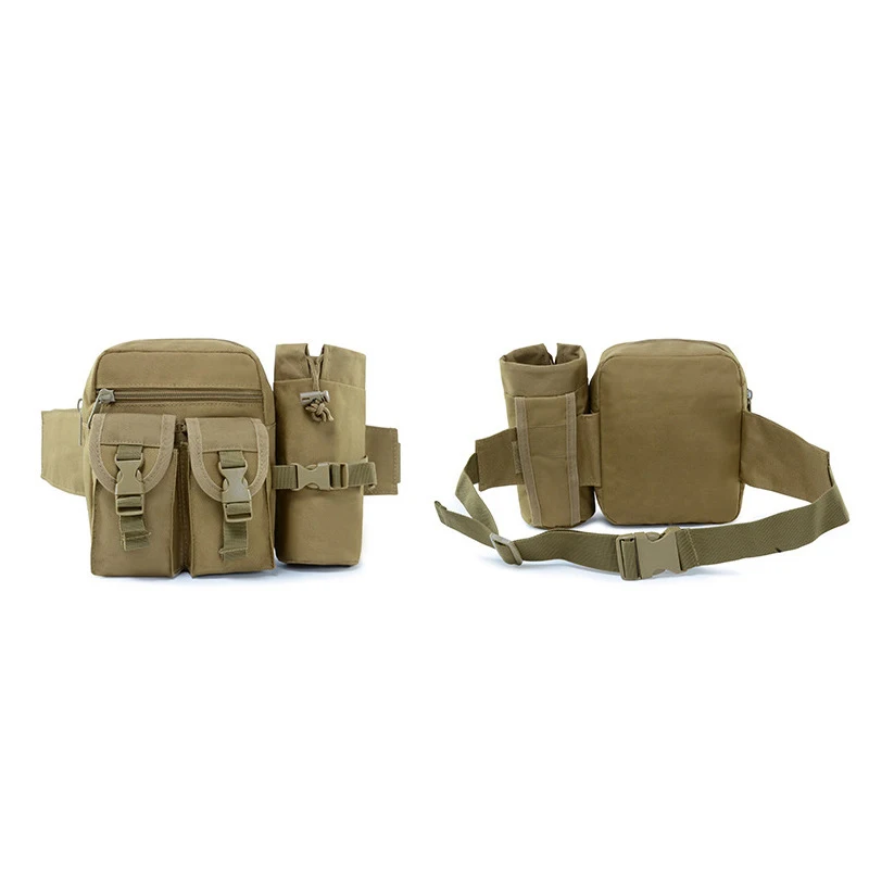 3L Multi-functional  Tactical Waist Bag 900D Oxford Waterproof Belt Bag with Water Bottle Holder for Outdoor Hiking Cycling