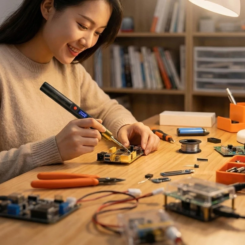 

Metal Body Wireless Soldering Iron Tool With Temperature Control For Home Use high quality