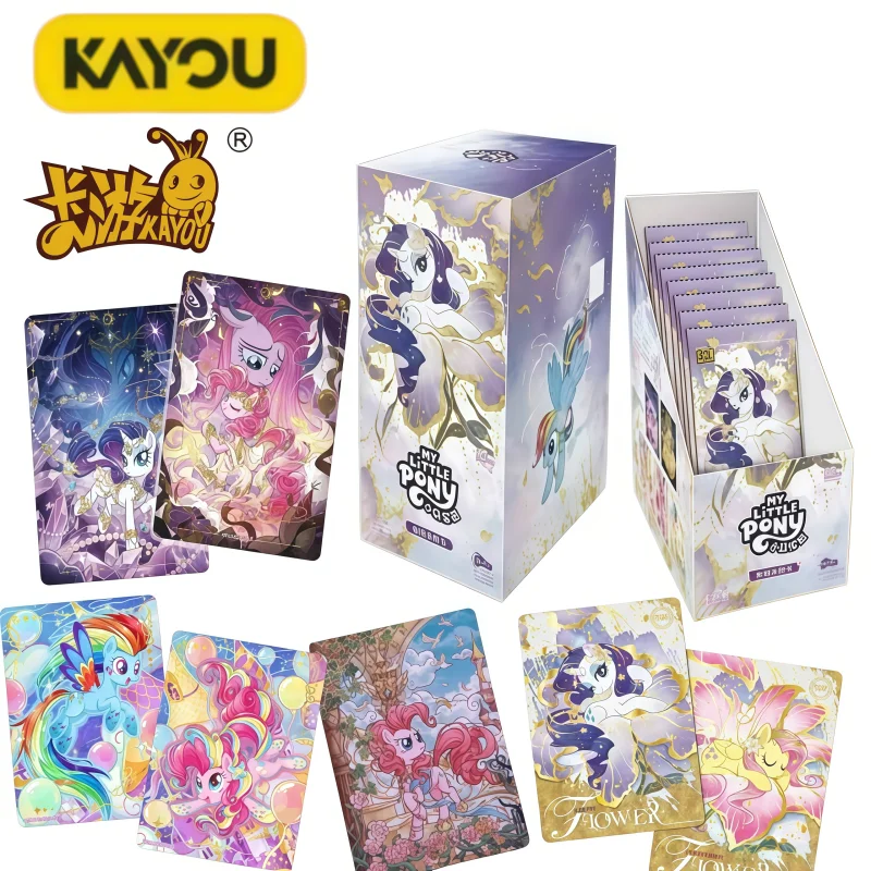 

NEW KAYOU My Little Pony Card English Huiyue Fun Shadow Box series Gift Vriendschap Eeuwige Cute Anime Collection Cards Toy Gift