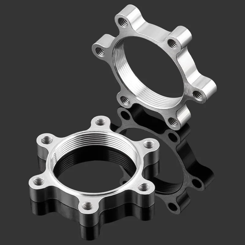MUQZI 2Pcs 44mm 48mm Bike Hub Disk Disc Brake Rotor Adapter Freewheel Threaded Hubs 6 Bolt Flange MTB Road Bicycle Accessories
