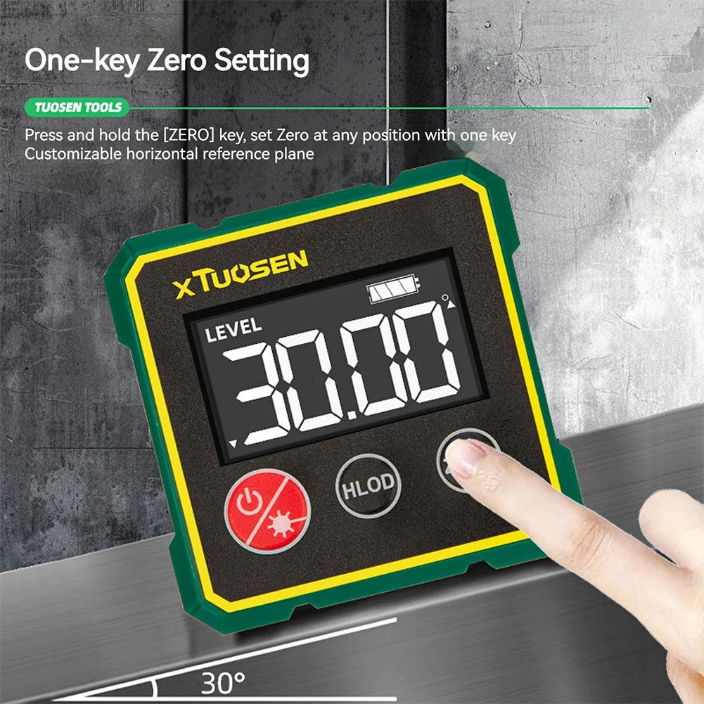 LCD Backlight Protractor Mini Level Box Digital Angle Finder Electronic Level Angle Gauge Ruler Inclinometer Measuring Tool