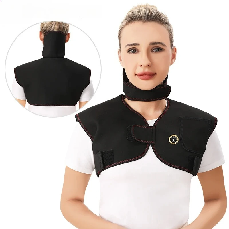 

Жилет с подогревом из углеродного волокна для плеч, шеи и спины: облегчает боль при замороженном плече, шейном остеохондрозе, уменьшает скованность шеи, согревает и расслабляет.