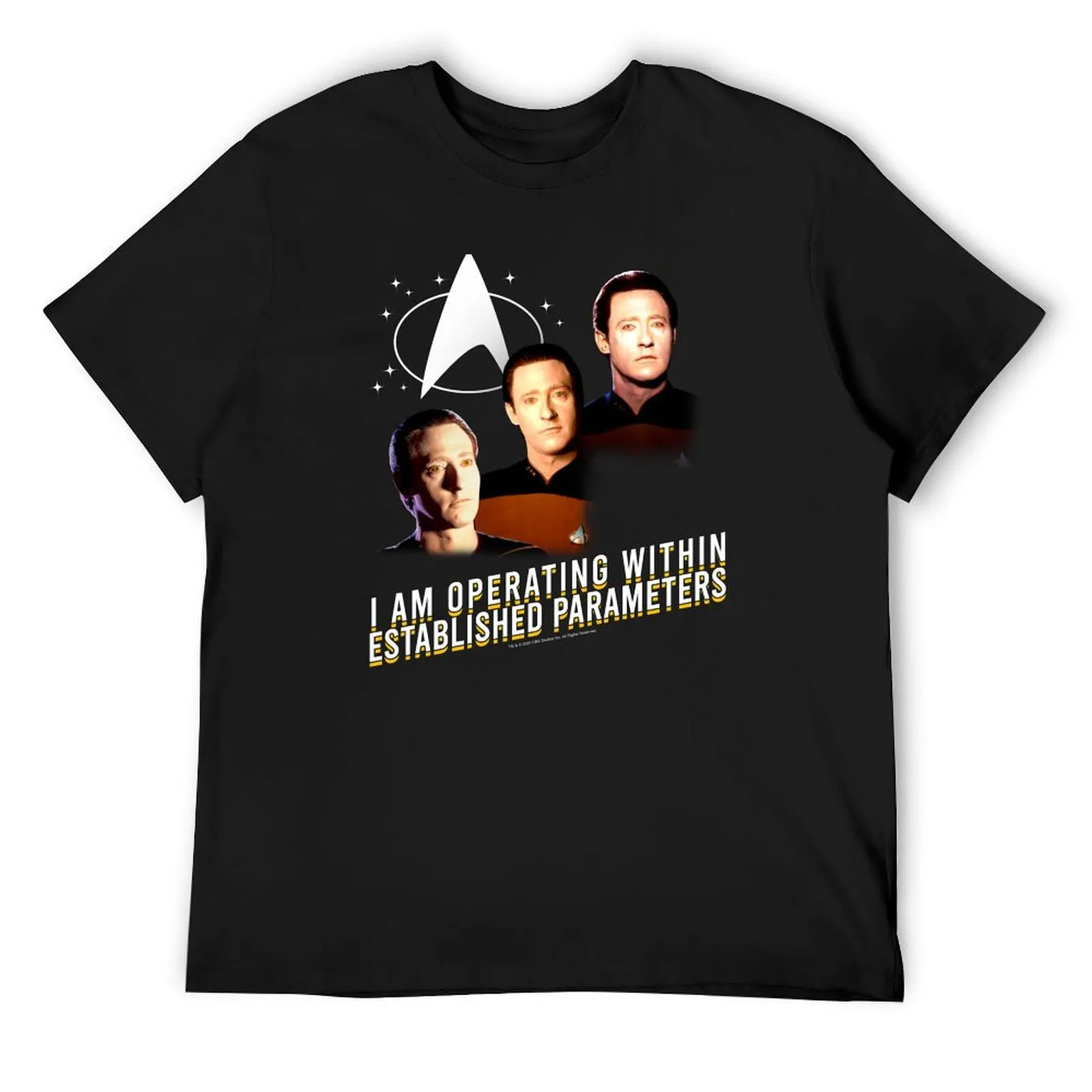 Star Trek: The Next Generation Data Operating Within Established Parameters T-Shirt summer top mens clothing