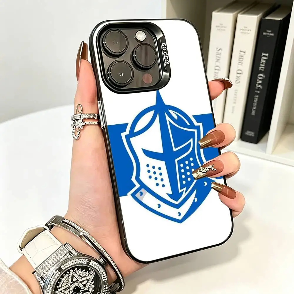 Прочный чехол Bumbe для iPhone 17 16 15 14 13 12 11 Plus Pro Max цвет серебристый серия Universidad Catolica