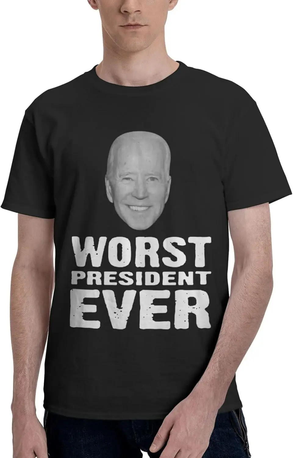 Biden The Worst President Ever T-Shirt Vintage Short-Sleeve