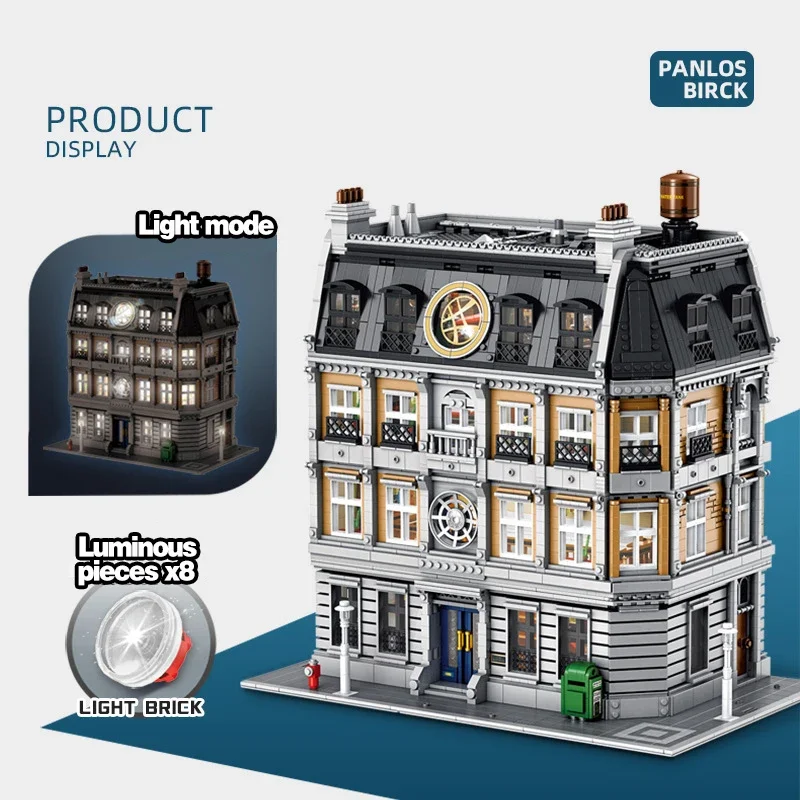 6564 Uds. Película Strange's Sanctum Sanctorum bloques de construcción modelo de arquitectura con Idea LED juguetes de ensamblaje para niños adultos regalo