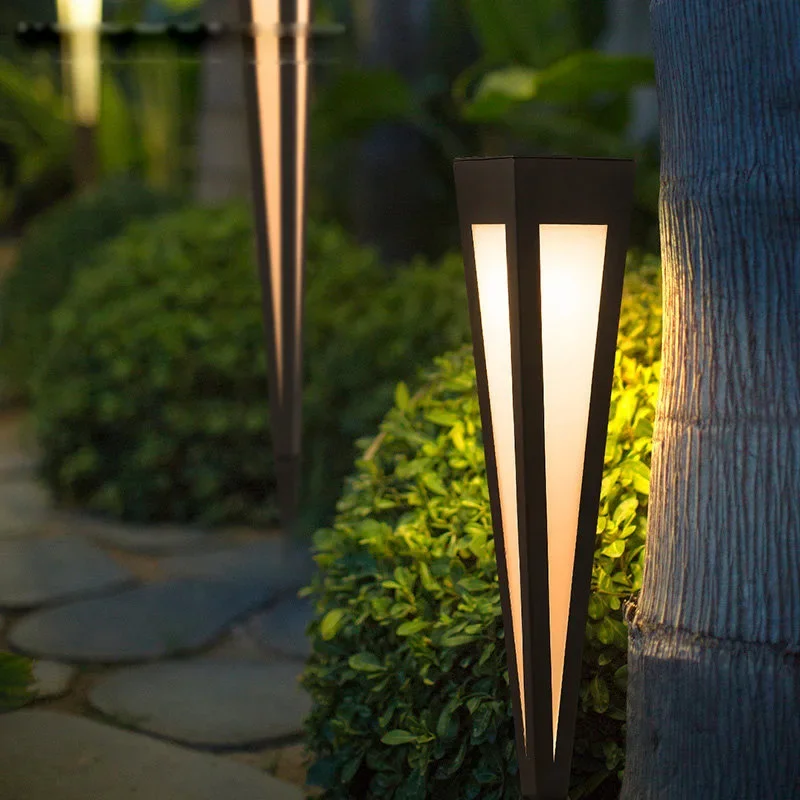 

YYHC-Solar Outdoor light waterproof modern simple lawn lamp courtyard landscape Garden lamp plug-in lighting