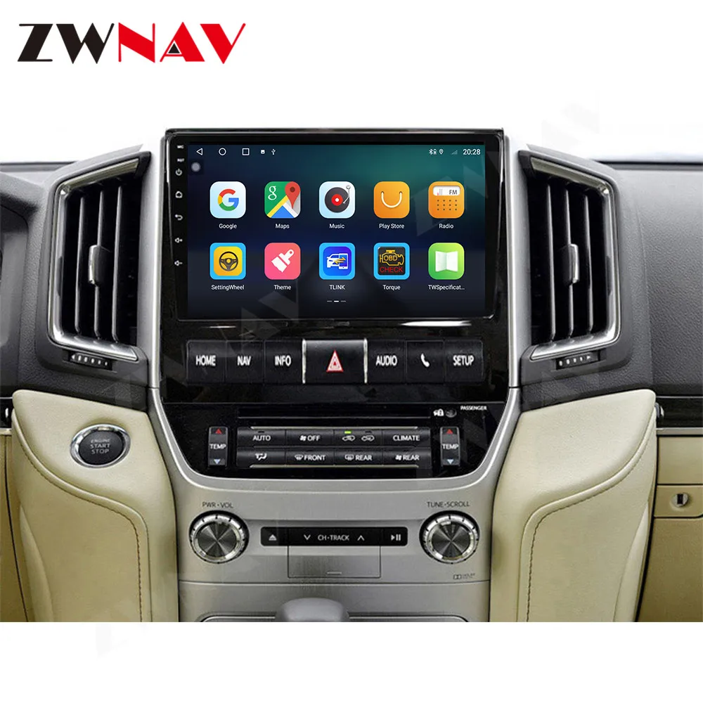 256GB Android13 Car Radio Multimedia Player For TOYOTA Land Cruiser 200 LC200 2015 2026 2017 2018 Auto Stereo GPS Navi Head Unit