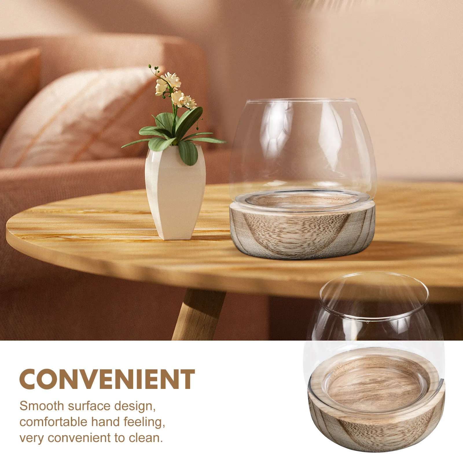 

Glass Micro Landscape Bottle Clear Smooth Surface Small Fish Bowl Micro Landscape Vase DIY Decorative Glass Hydroponics