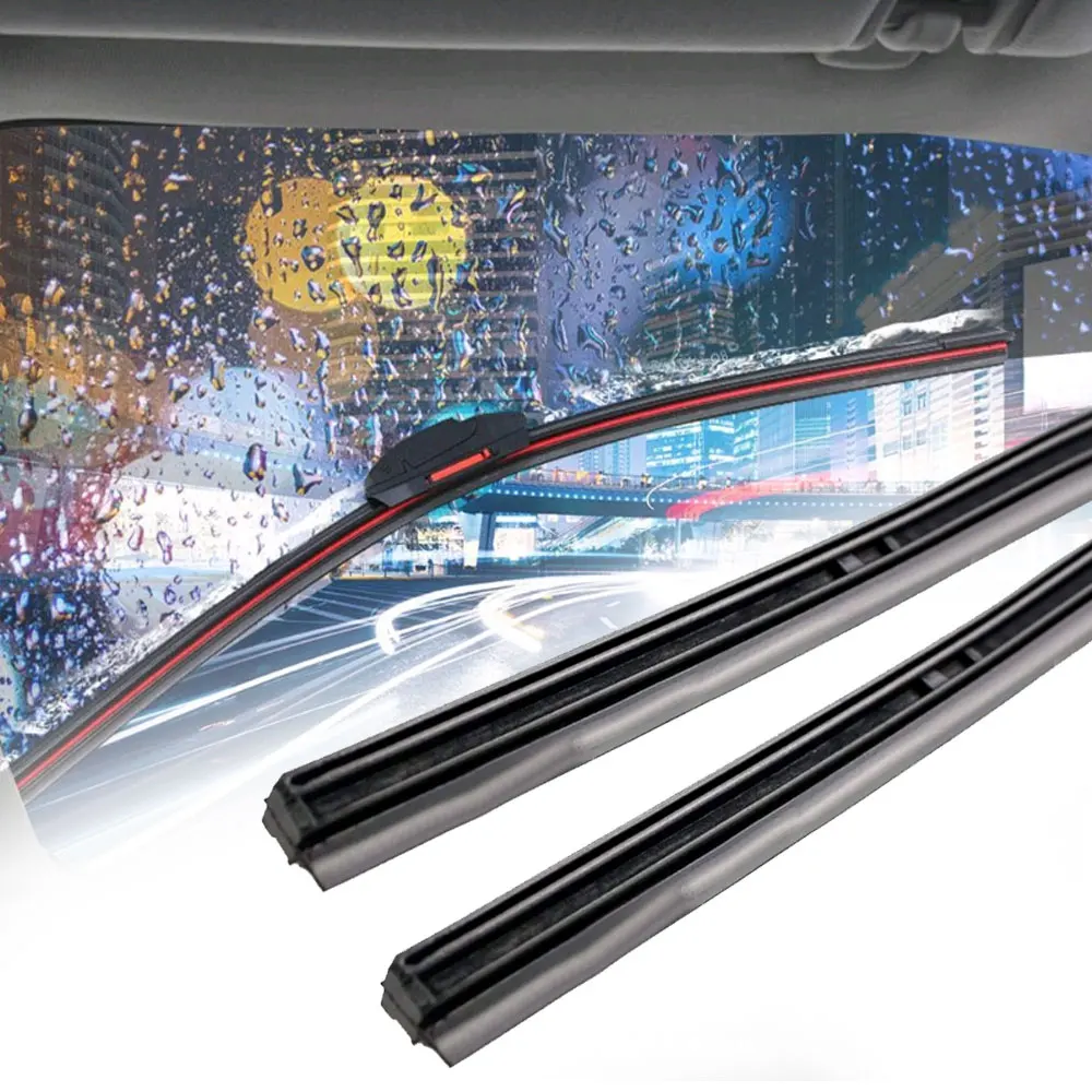 26'' Auto Insert Rubber Strip Windshield Wiper Blade Refill Universal Windshield Replacement Refills Strips 10mm Frameless Wiper