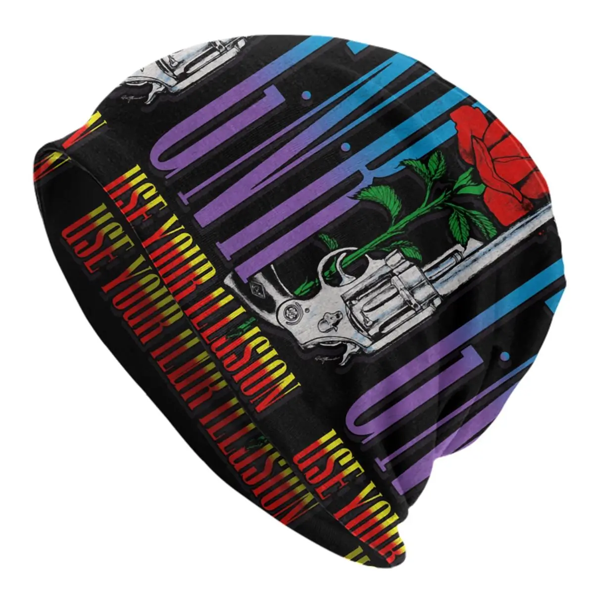Heavy Metal Guns N Rose Rock Band Skullies Beanies Caps Men Women Unisex Streetwear Winter Warm Knitted Hat Adult Bonnet Hats