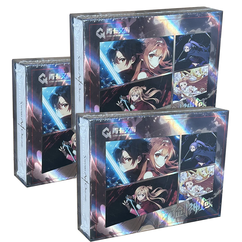 

2024 SAO Sword Art Online Collection Cards QingKA Anime Kirigaya Kazuto Yuuki Asuna Leafa SP Card Kids Table Toys Birthday Gift