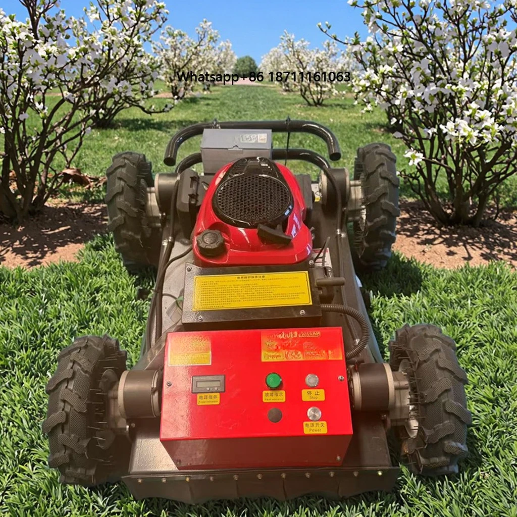 Crawler Remote Control Orchard Lawn Weeder River Embankment Slope Lawn Mower Wasteland Reclamation Mowing Robot