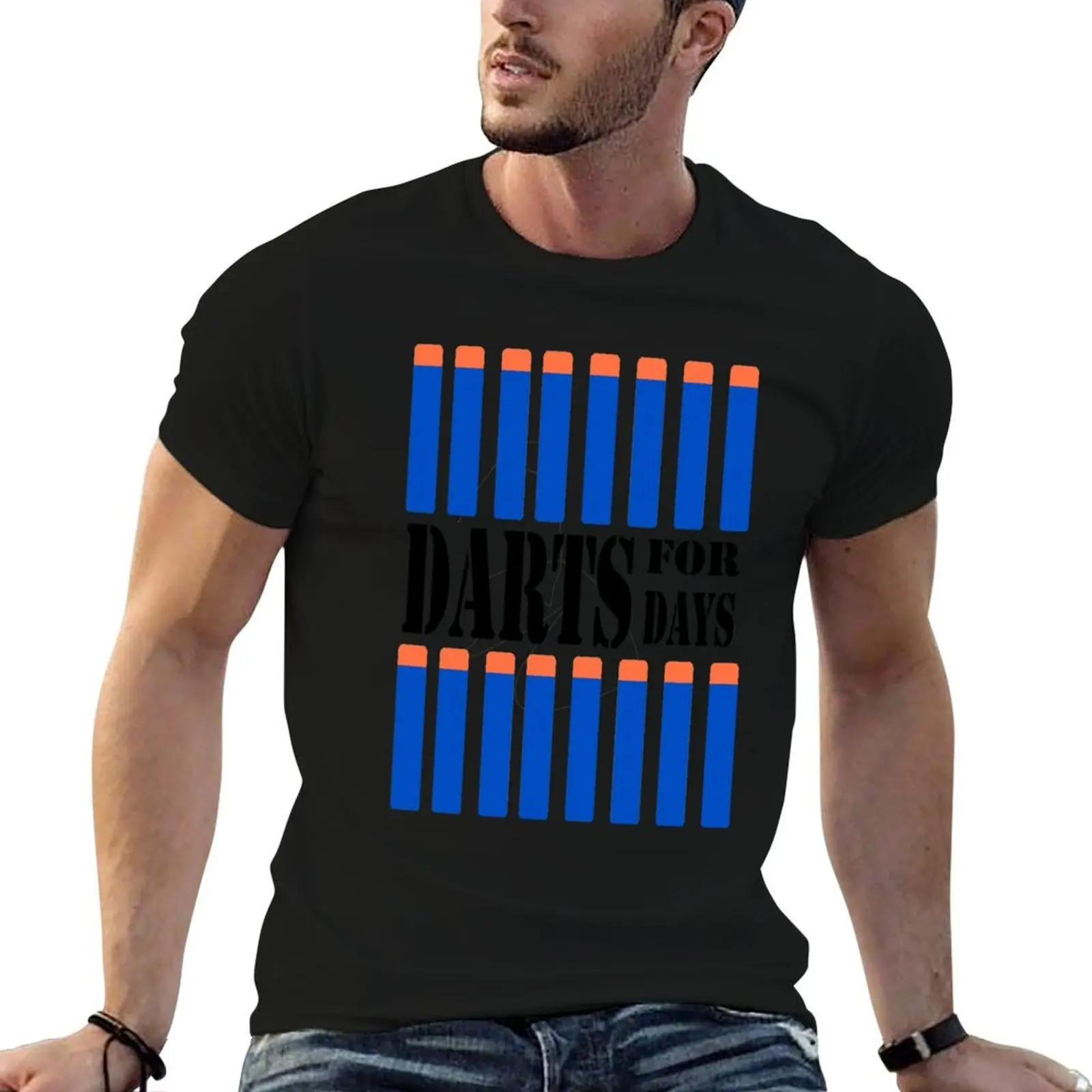 

NERF STYLE TOY DESIGN- DARTS FOR DAYS! T-Shirt t shirts for man pack cotton t shirts for man cotton soft T-Shirt