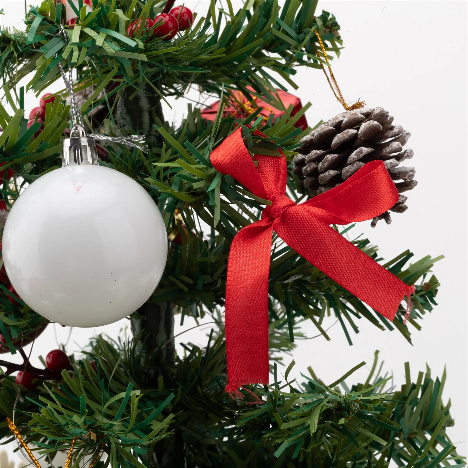 

45cm Mini Christmas Tree Small Artificial Christmas Tree for Home Office Desktop Xmas For Makita Battery(Not include battery)