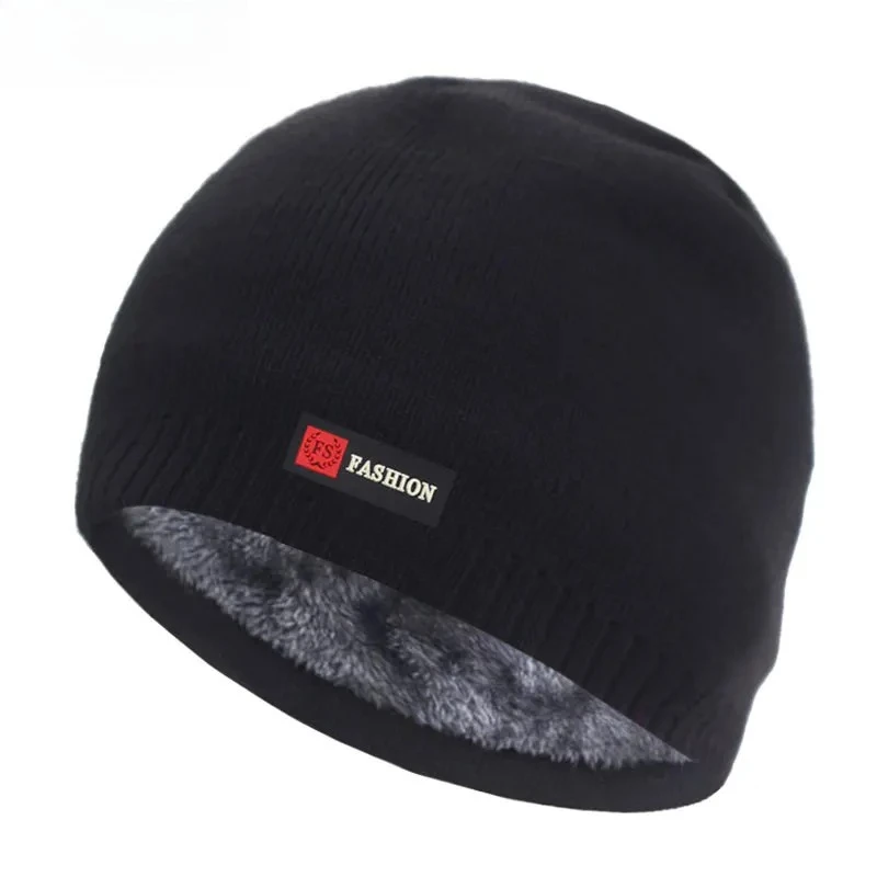Skullies Beanies الرجال الشتاء قبعة النساء قبعات منسوجة للرجال قبعة قبعة شتوية Gorro سميكة الدافئة Brimless الفراء بونيه الرجال قبعة