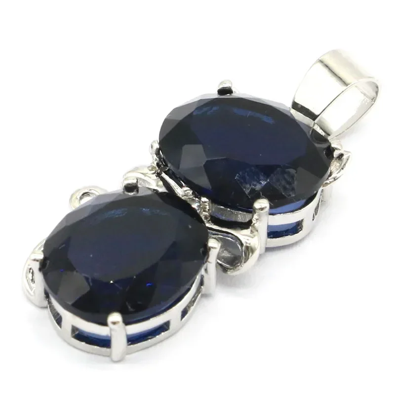 5 جرام مخصص 925 قلادة من الفضة الاسترليني الصلبة شكل قطة جميلة الأخضر جمشت تنزانيت الذهبي سيترين العقيق #5